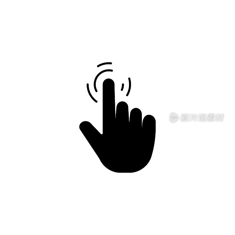 点击Hand solid icon design on a white background。这个黑色的平面图标适用于信息图表、网页、移动应用程序、UI、UX和GUI设计。